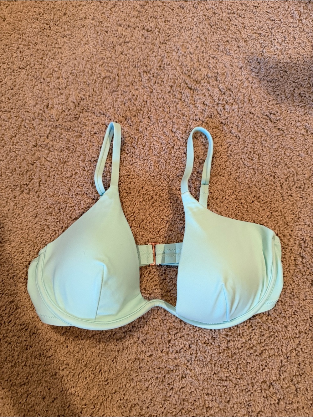Shade & Shore Light Mint Underwire Bikini Top